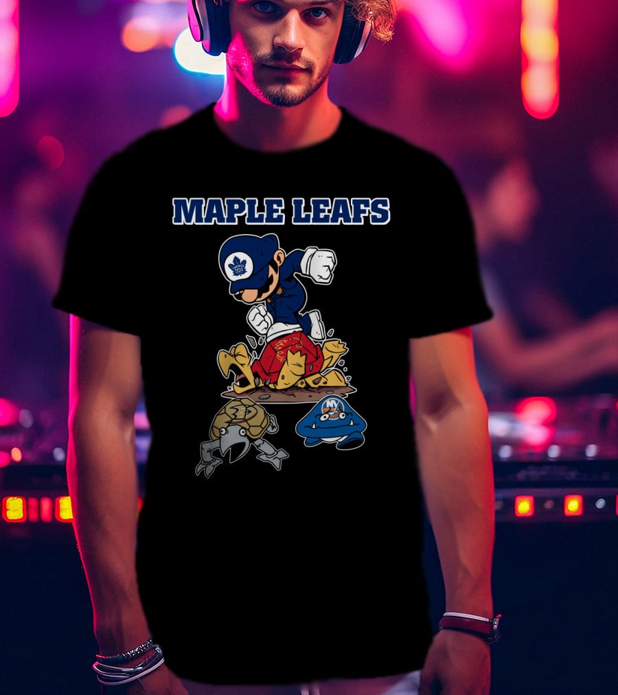 Maple Leafs Super Character Battle Hockey Fun T-Shirt