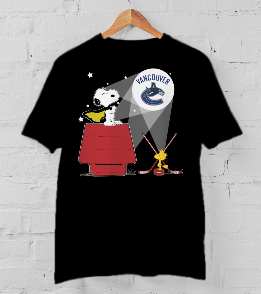 Snoopy Vancouver Canucks Hockey Spotlight T-Shirt
