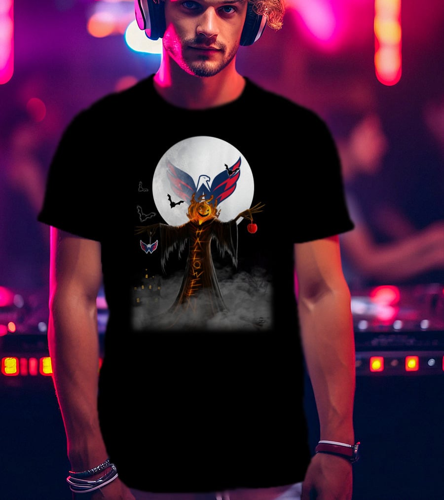 Halloween Washington Capitals Haunted Night Magic T-Shirt