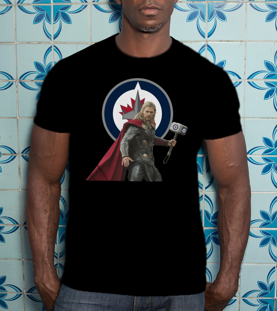 Winnipeg Jets Thor Mashup T-Shirt