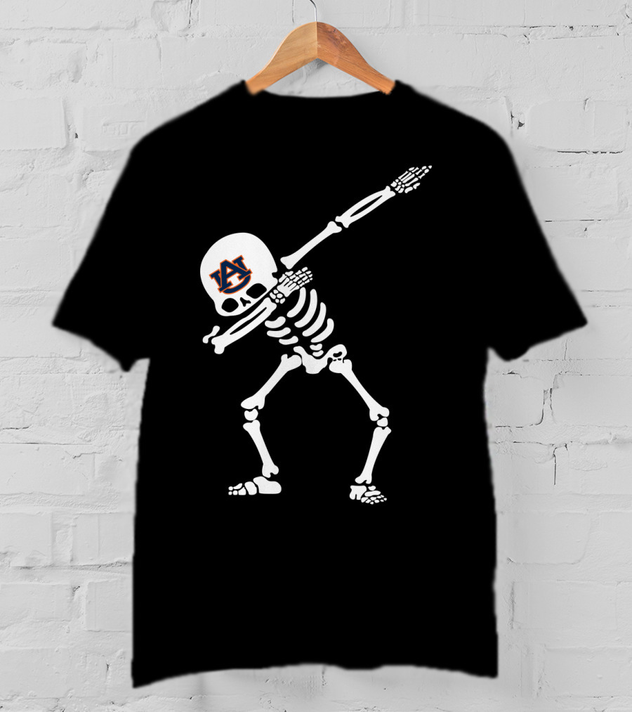 Auburn Tigers Football Skeleton Dab T-Shirt