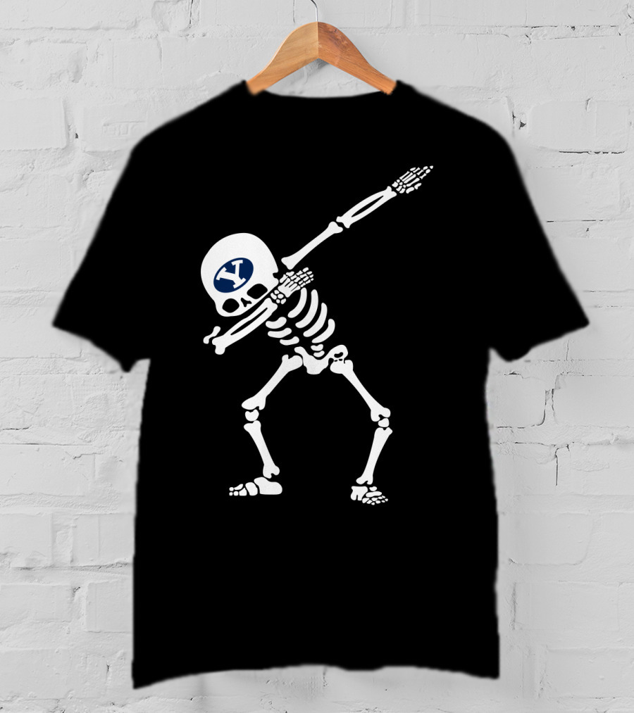 Byu Football Skeleton Dab T-Shirt