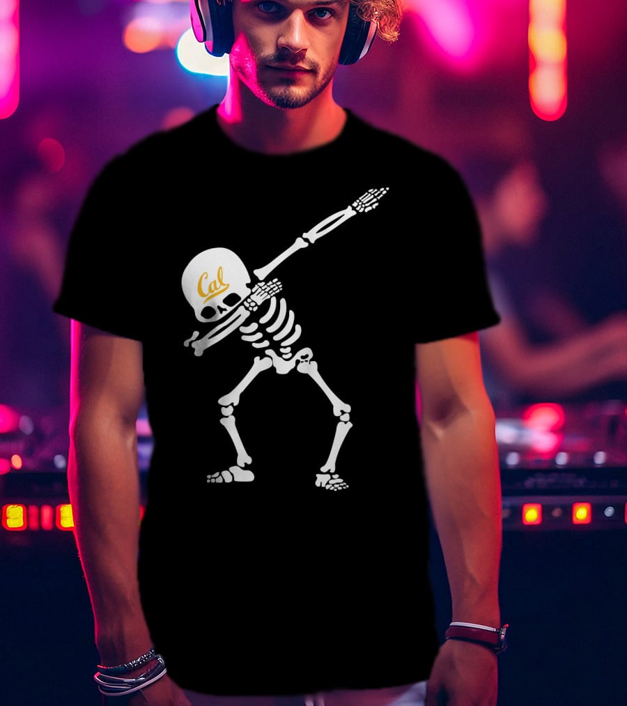 Cal Football Skeleton Dabbing T-Shirt