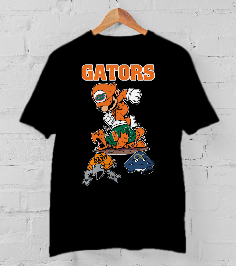 Florida Gators Halloween Football Rivalry Super Mario T-Shirt