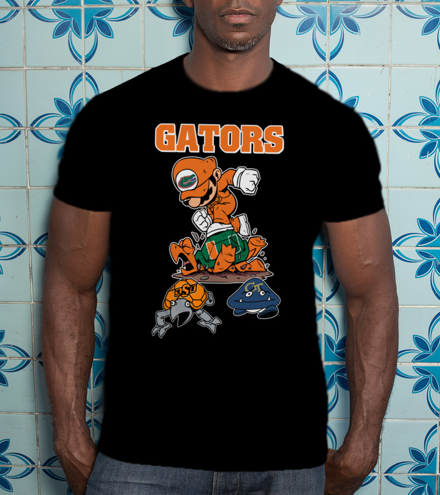Florida Gators Halloween Football Rivalry Super Mario T-Shirt