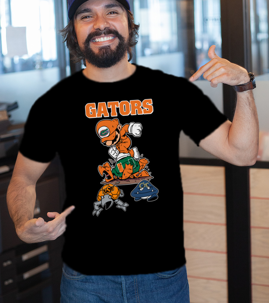Florida Gators Halloween Football Rivalry Super Mario T-Shirt