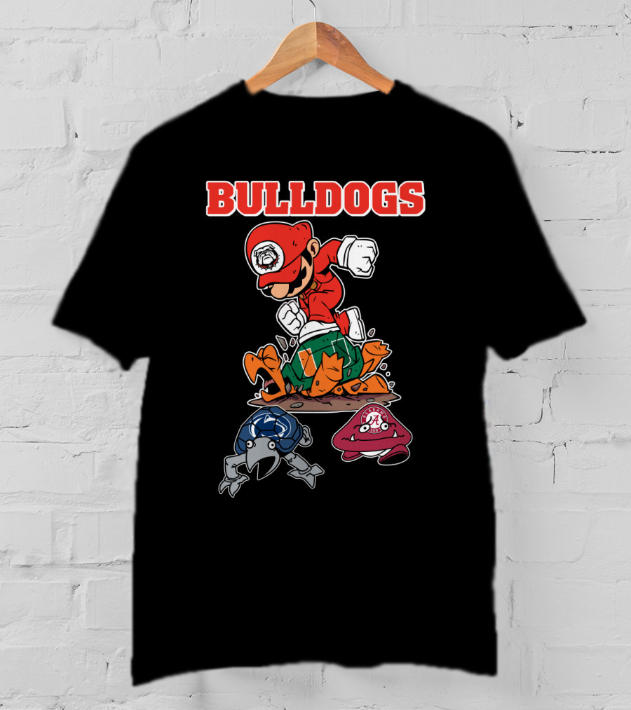 Bulldogs Football Georgia Rivalry Action Character T-Shirt