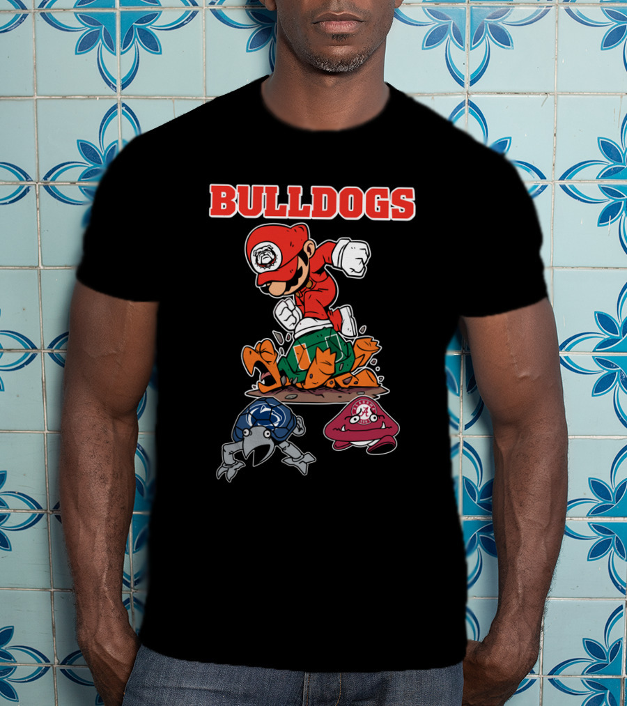 Bulldogs Football Georgia Rivalry Action Character T-Shirt