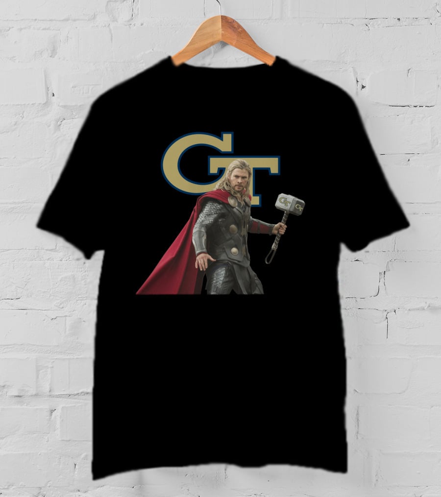 Gt Thor With Hammer And Cape T-Shirt