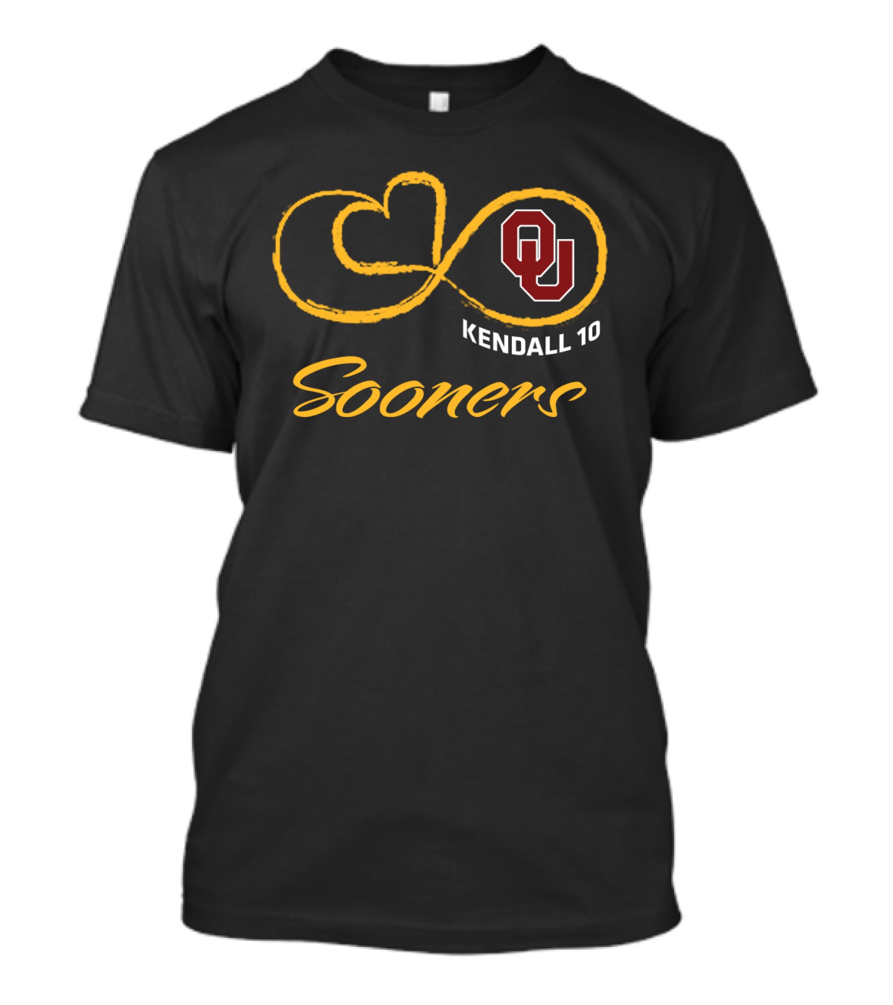 Kendall 10 Sooners Ou Football Infinity Symbol T-Shirt