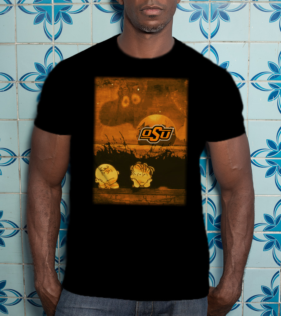 Peanuts And Osu Logo Halloween Oklahoma State Football T-Shirt