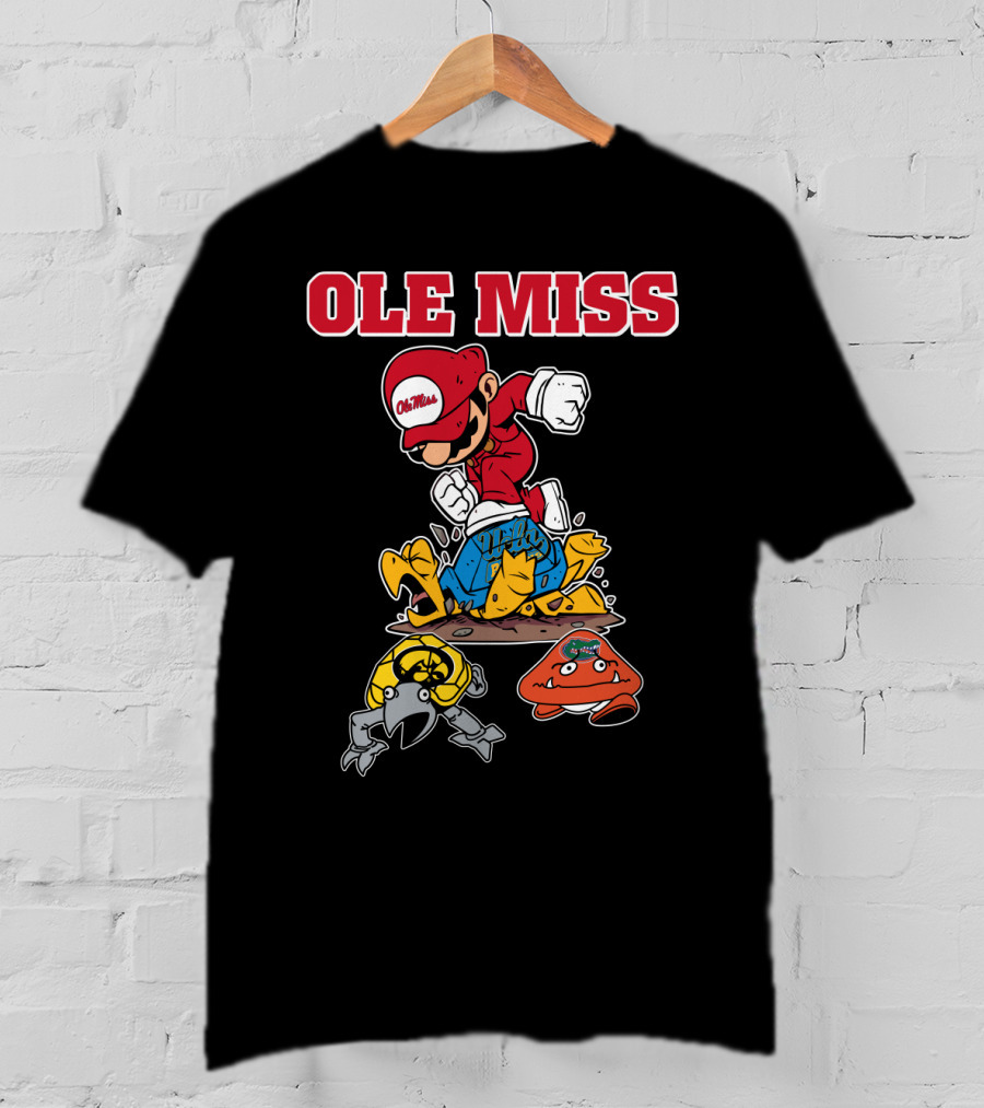 Ole Miss Football Mascots Collision With Inspired Characters T-Shirt