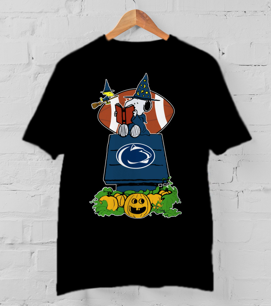 Penn State Nittany Lions Halloween Snoopy Football Pumpkin Patch T-Shirt