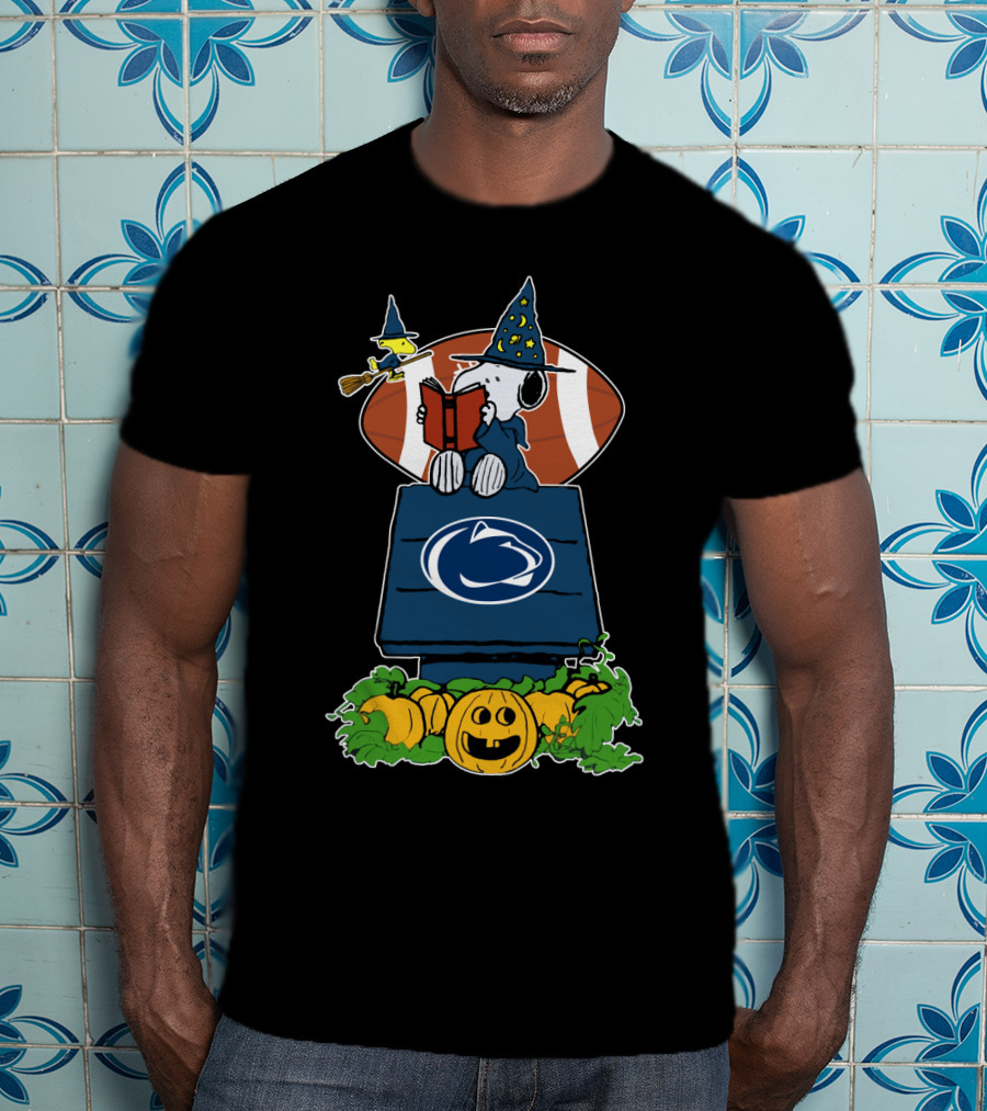 Penn State Nittany Lions Halloween Snoopy Football Pumpkin Patch T-Shirt