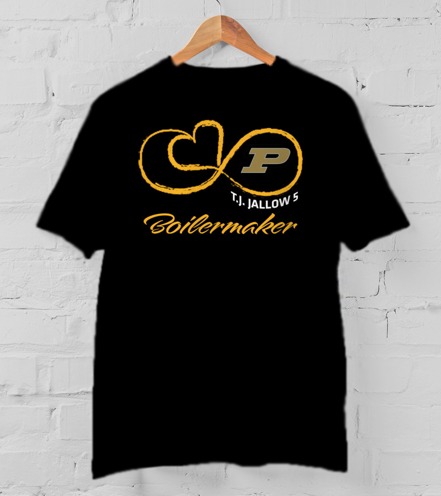 Purdue Football T.j. Jallow 5 Boilermaker P T-Shirt