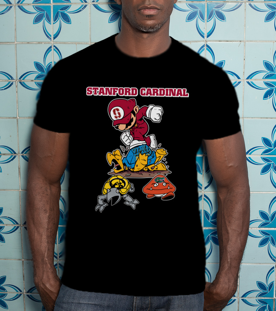 Stanford Cardinal Halloween Football Mario T-Shirt