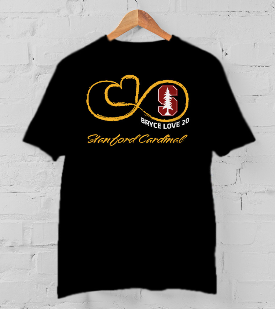 Stanford Cardinal Bryce Love 20 Football Infinity T-Shirt