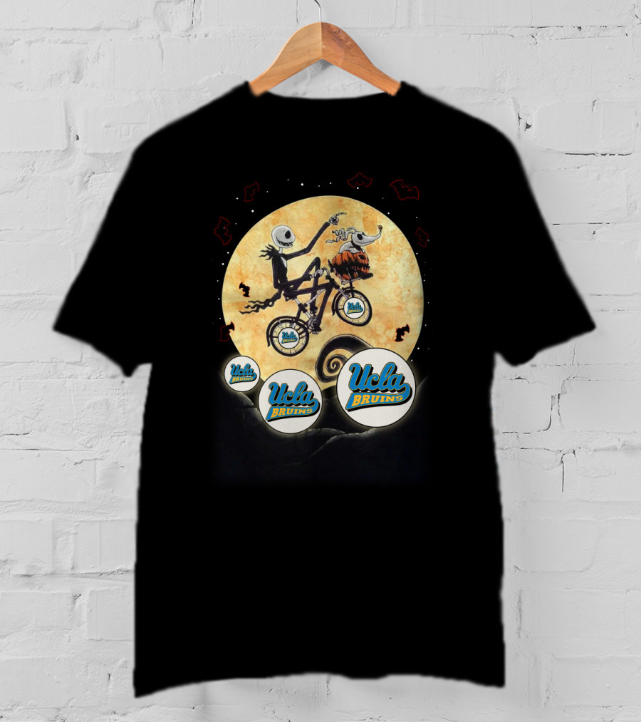 Ucla Bruins Football Halloween Moon Jack Skellington Zero T-Shirt