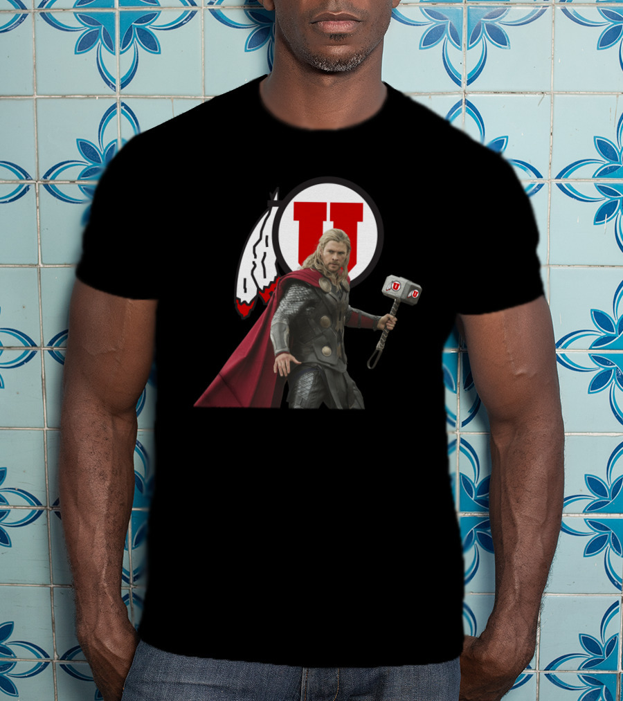 Utah Football U Thor Mjolnir T-Shirt