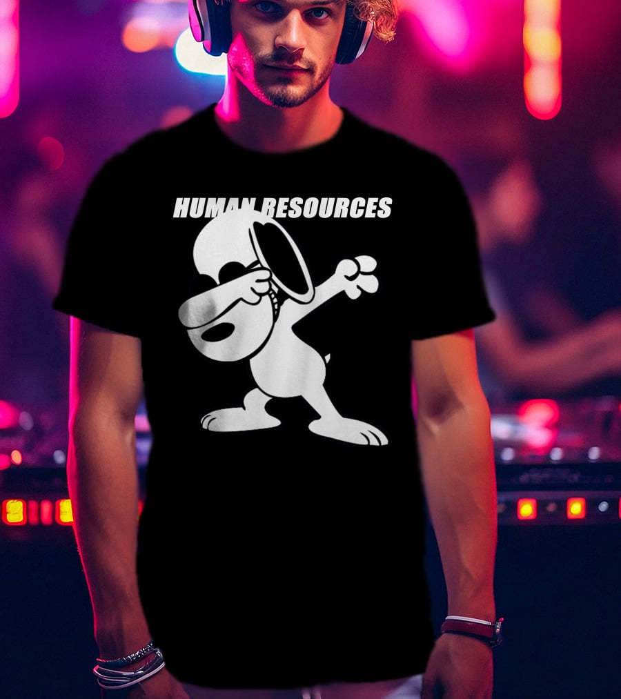 Snoopy Dabbing Human Resources T-Shirt