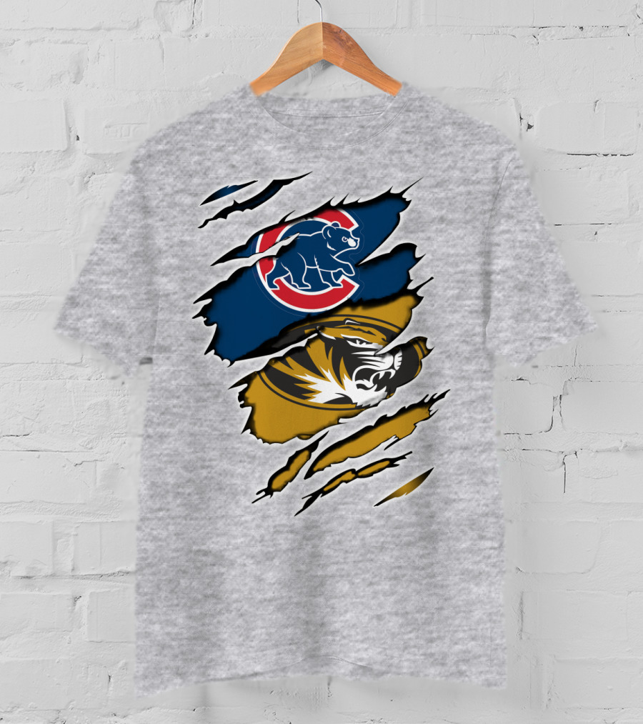 Chicago Cubs Missouri Tigers Mashup T-Shirt