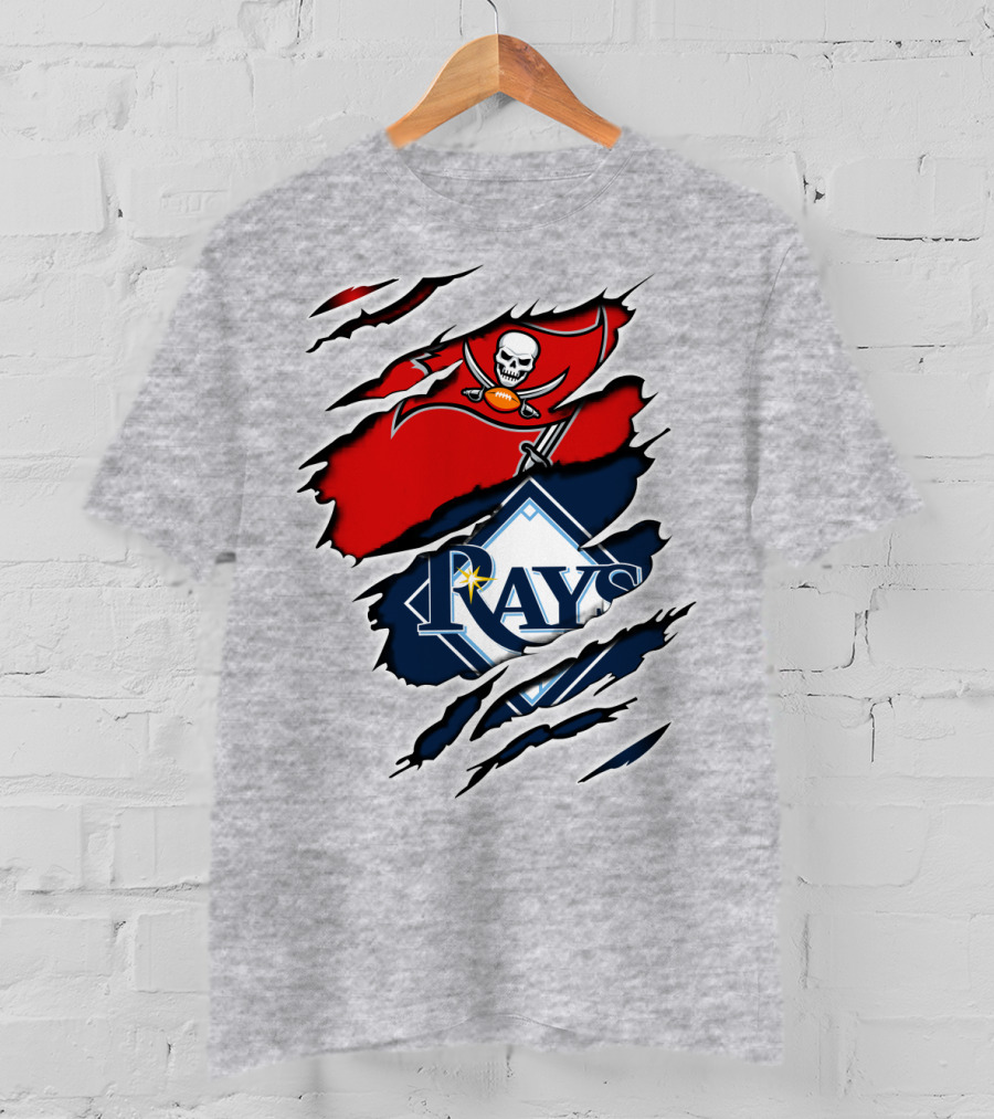 Buccaneers Rays Skulls Bats Sports Fusion T-Shirt