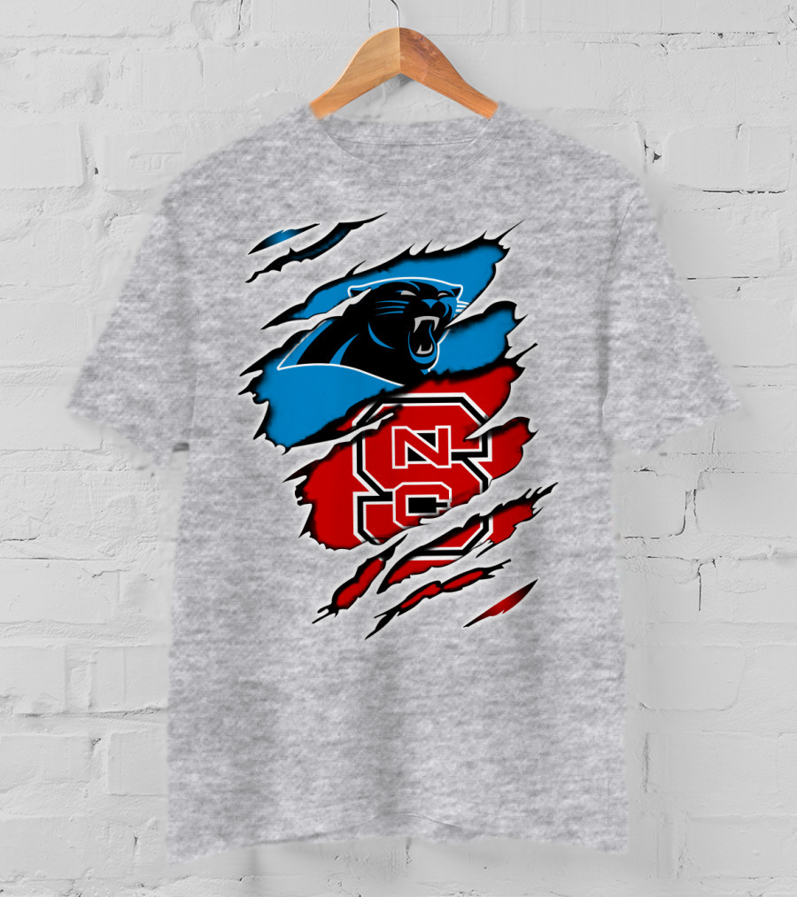 Panthers NC State NC Logos Claw T-Shirt