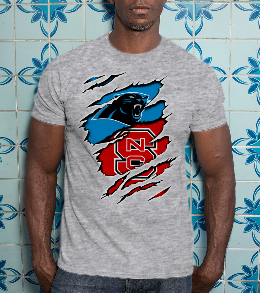 Panthers NC State NC Logos Claw T-Shirt