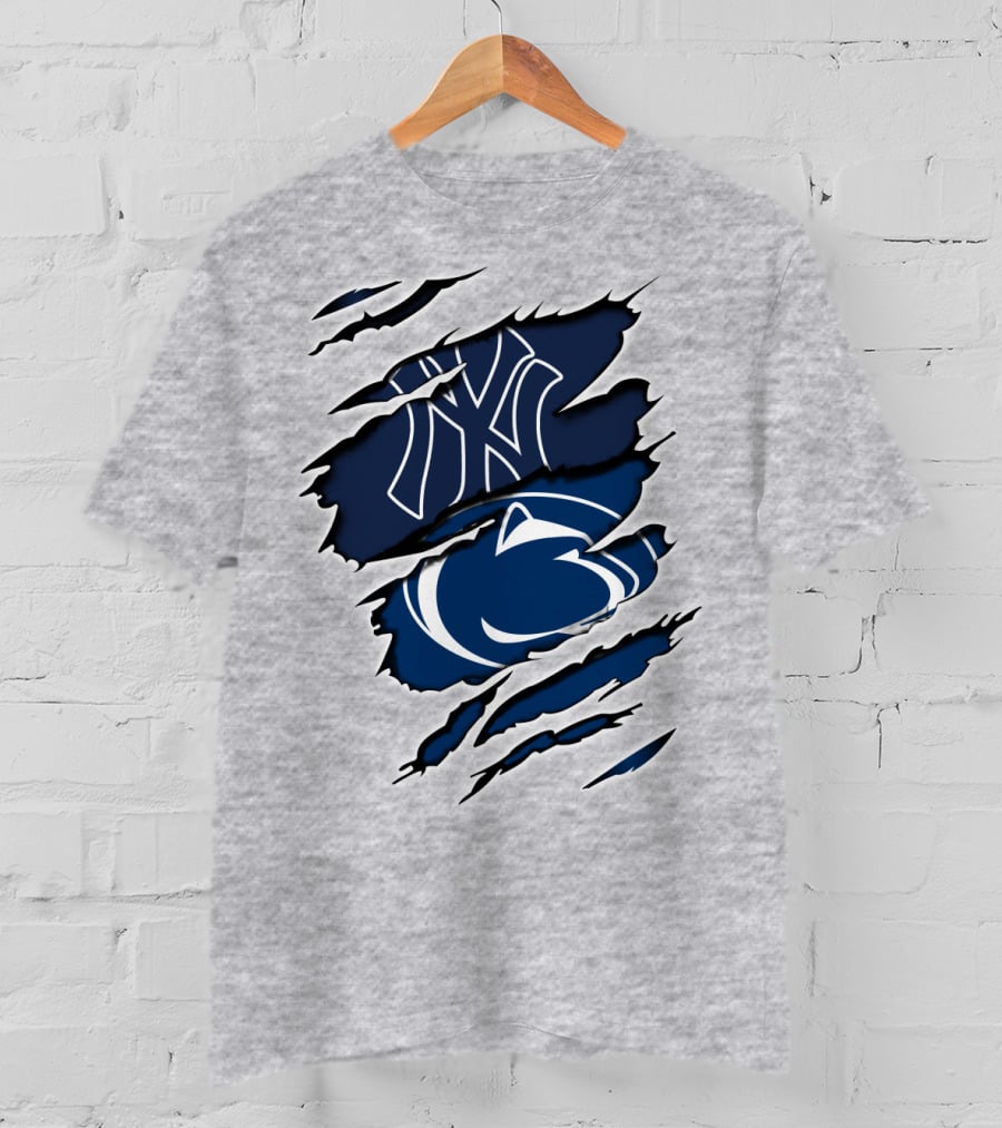 Yankees Penn State Logo Fusion T-Shirt