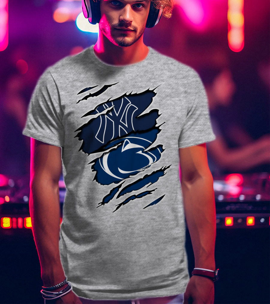 Yankees Penn State Logo Fusion T-Shirt