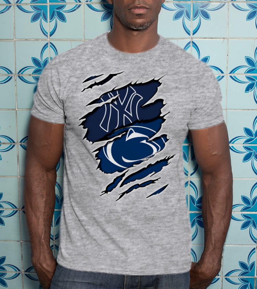 Yankees Penn State Logo Fusion T-Shirt