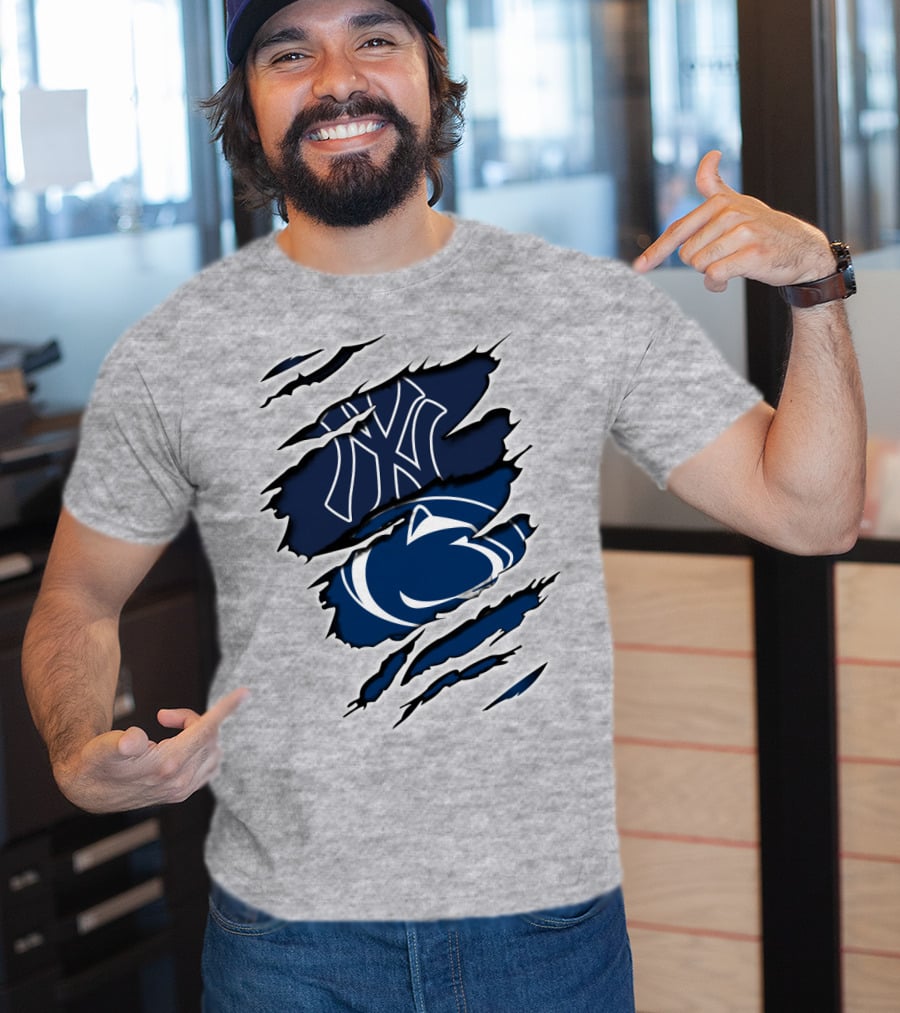 Yankees Penn State Logo Fusion T-Shirt