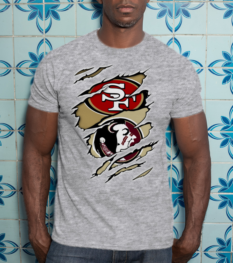 49Ers Seminoles SF Logo With Seminole Head T-Shirt