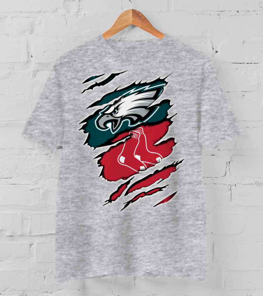 Eagles Redsox Logo Fusion T-Shirt