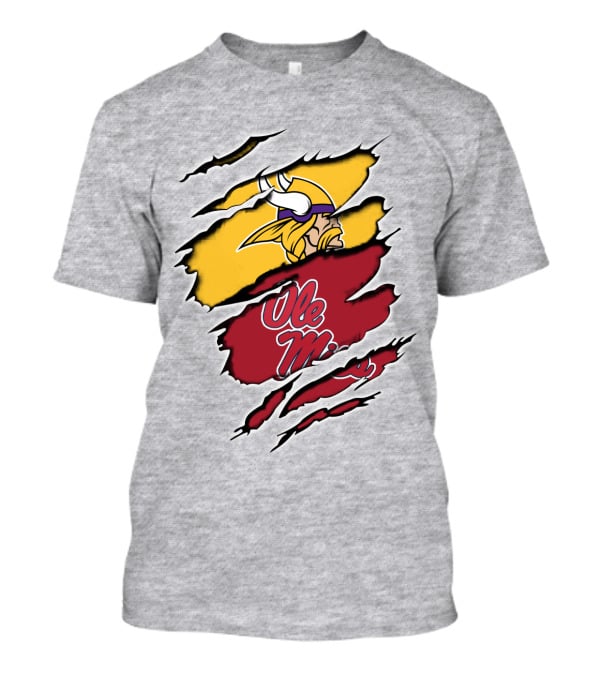 Ole Miss Vikings Torn T-Shirt