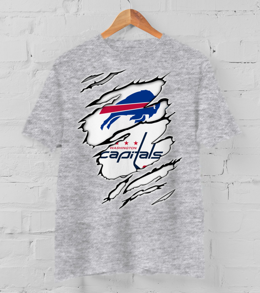 Buffalo Bills Washington Capitals Crossover Collaboration T-Shirt