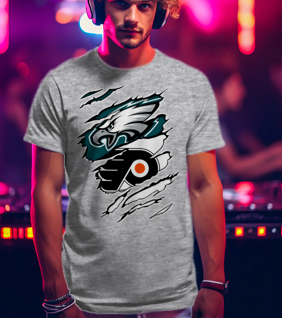Philadelphia Eagles Flyers Team Fusion T-Shirt