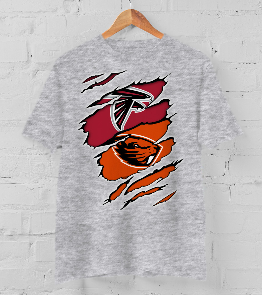 Atlanta Falcons Oregon State Beavers Claw T-Shirt