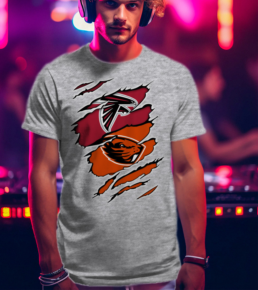 Atlanta Falcons Oregon State Beavers Claw T-Shirt