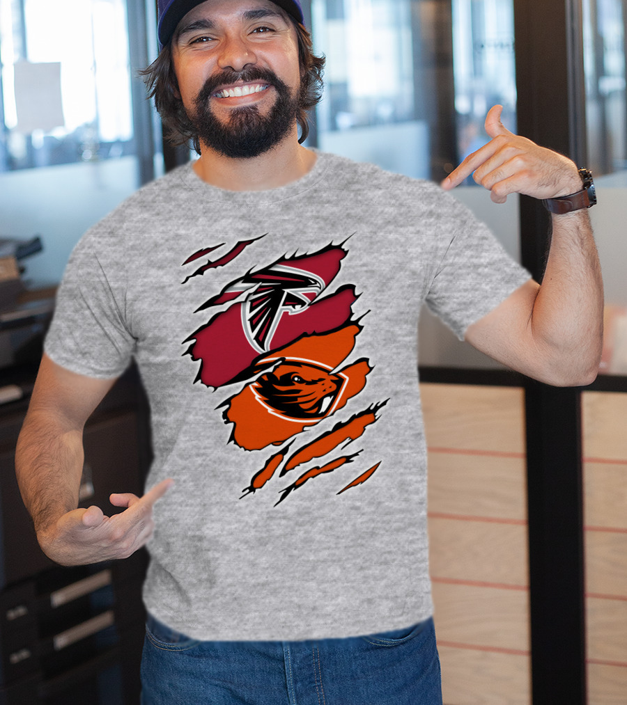 Atlanta Falcons Oregon State Beavers Claw T-Shirt