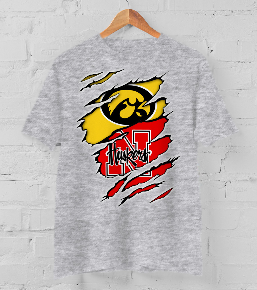 Hawkeyes Huskers Iowa Nebraska Clash T-Shirt
