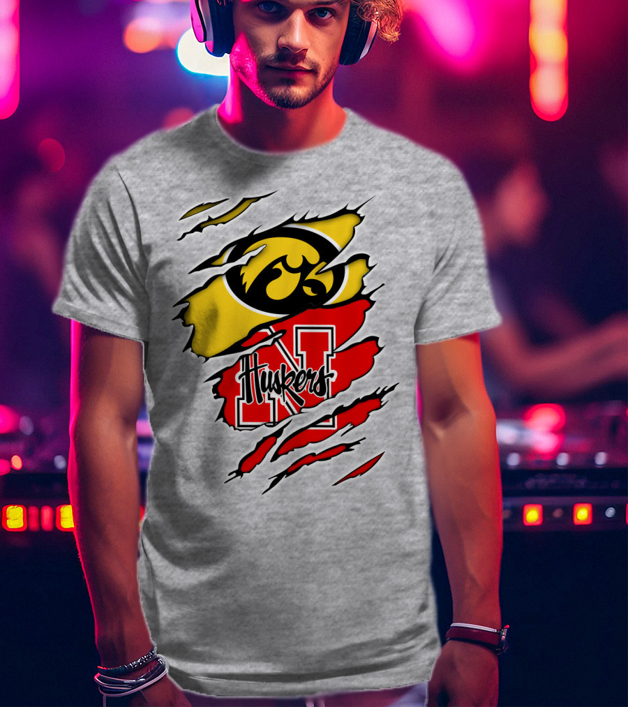 Hawkeyes Huskers Iowa Nebraska Clash T-Shirt