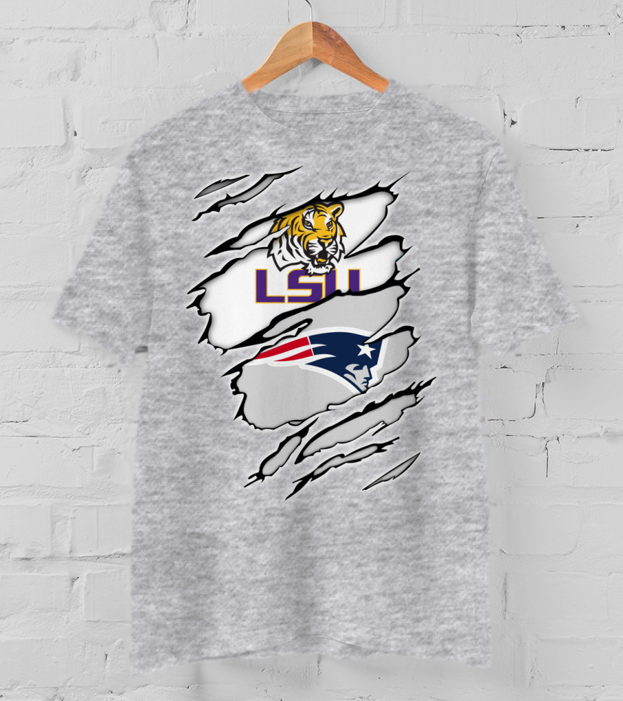 LSU Tigers Patriots Scratch Claw Marks T-Shirt