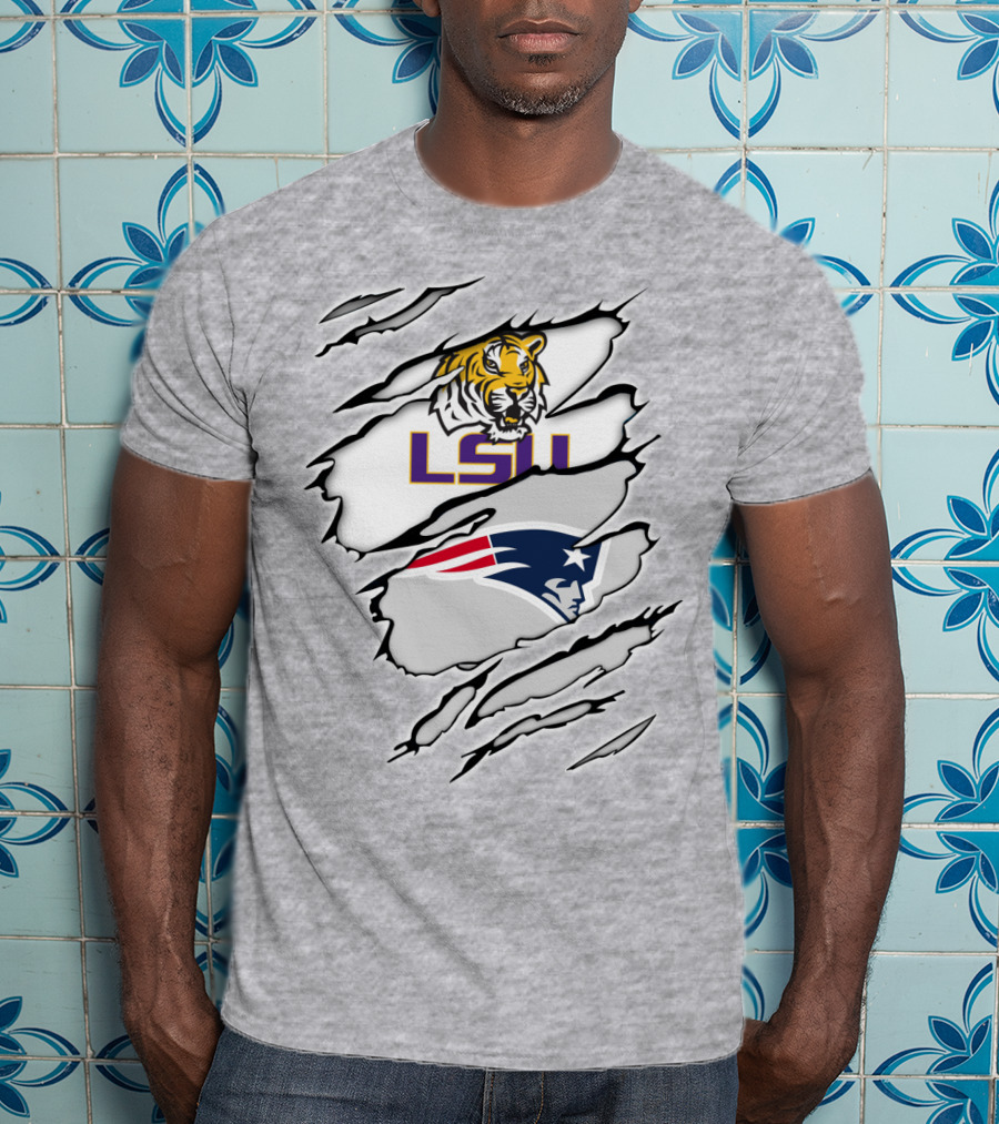LSU Tigers Patriots Scratch Claw Marks T-Shirt