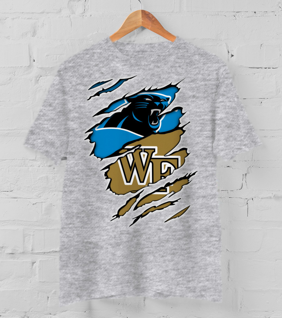 Carolina Panthers Wake Forest WF Scratch T-Shirt