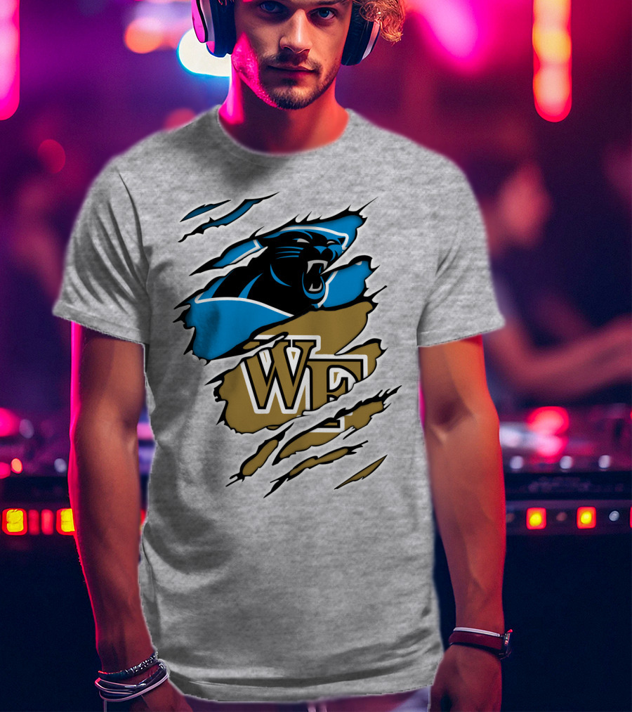 Carolina Panthers Wake Forest WF Scratch T-Shirt
