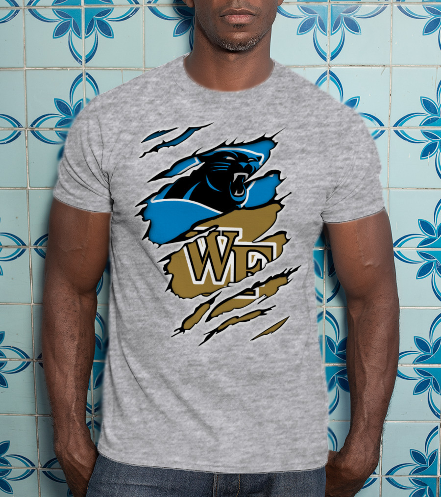 Carolina Panthers Wake Forest WF Scratch T-Shirt