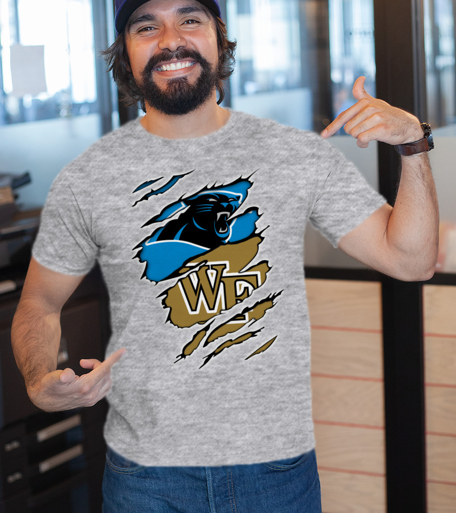Carolina Panthers Wake Forest WF Scratch T-Shirt