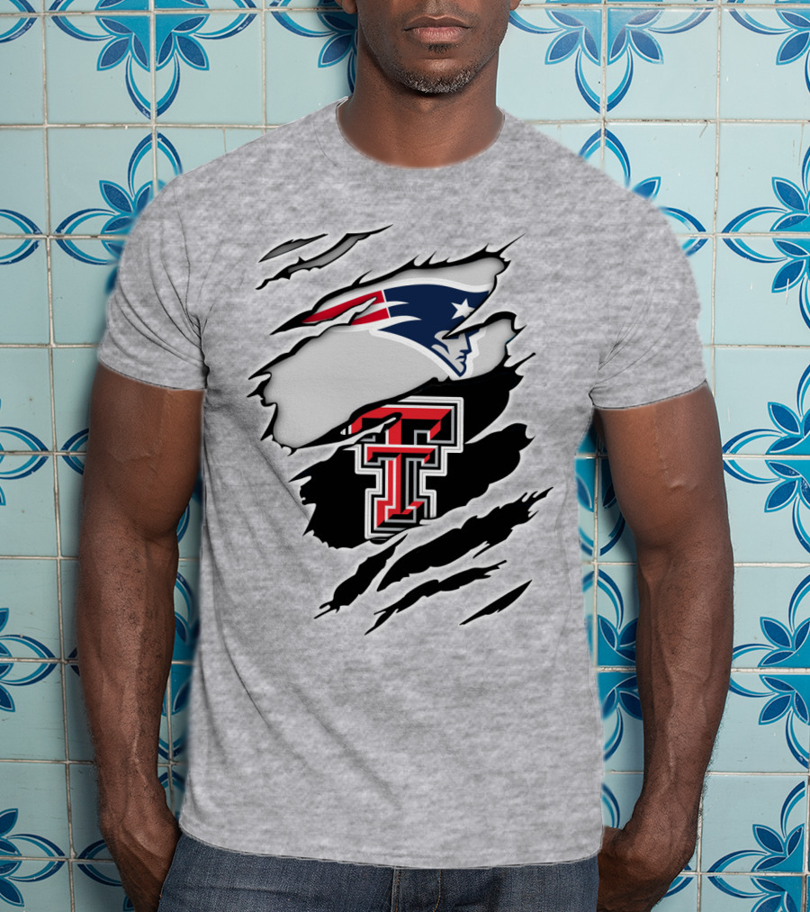 Patriots Texas Tech Double T Logo Fusion T-Shirt