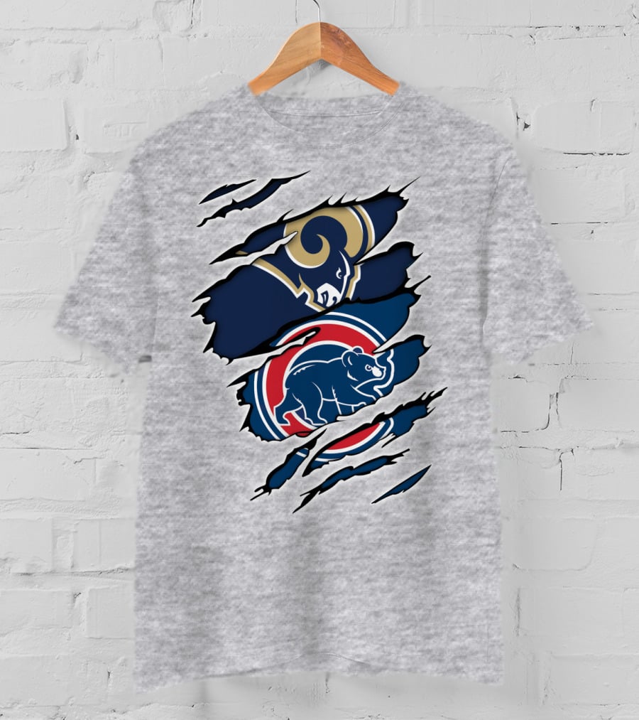 Rams Cubs Logo Mashup T-Shirt